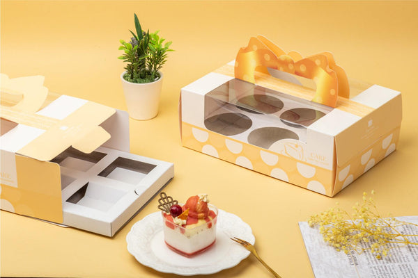 6入杯子蛋糕盒_蜜糖點點 - 薪鼎包裝
