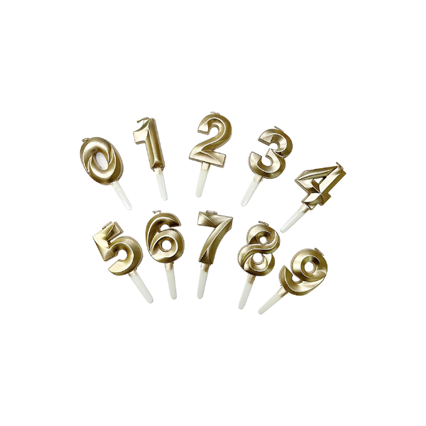 【加購品】包裝配件系列_數字蠟燭(金色)