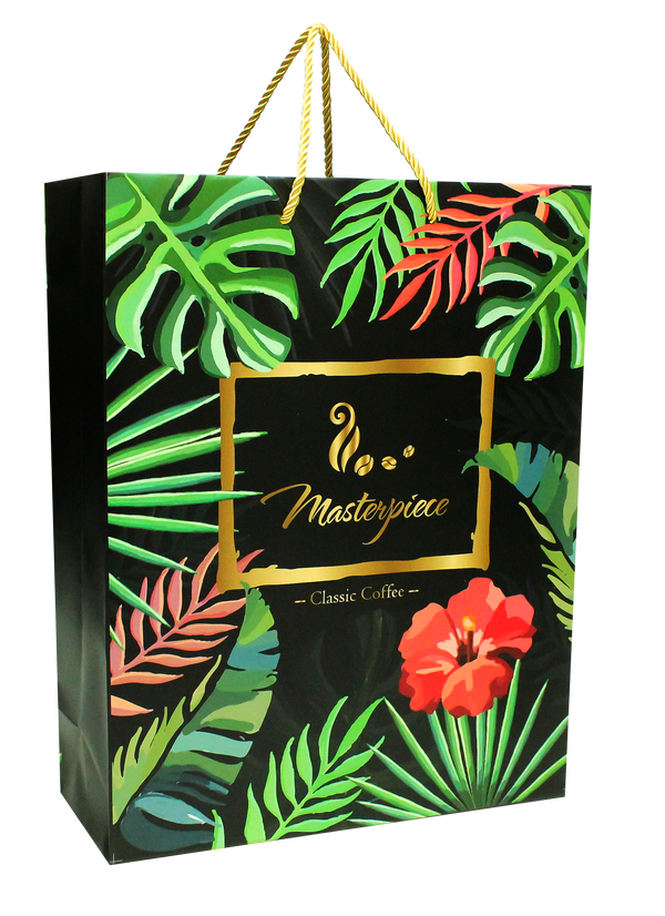 咖啡禮盒提袋_熱帶叢林 - 薪鼎包裝